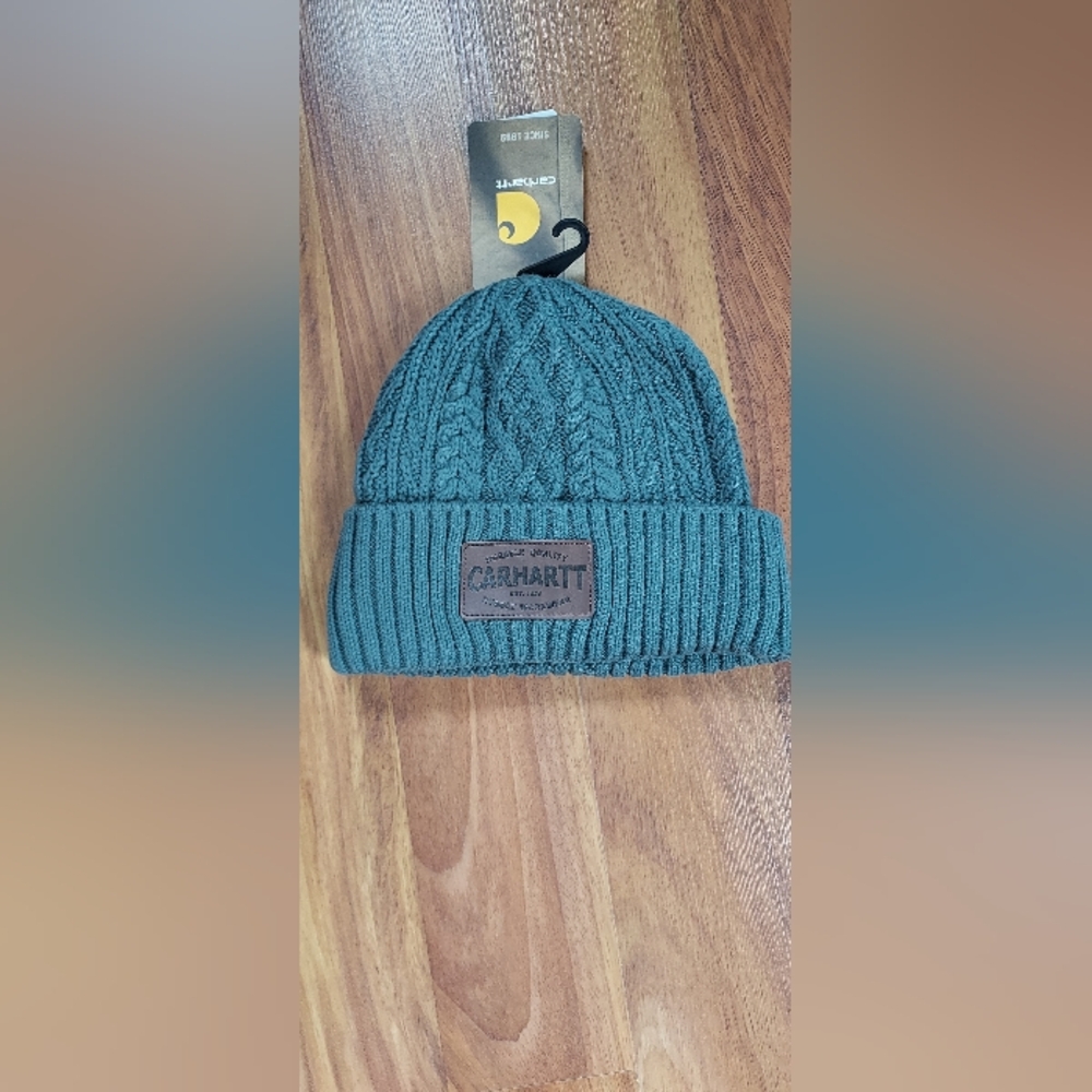 Carhartt Teal Ribbed Beanie